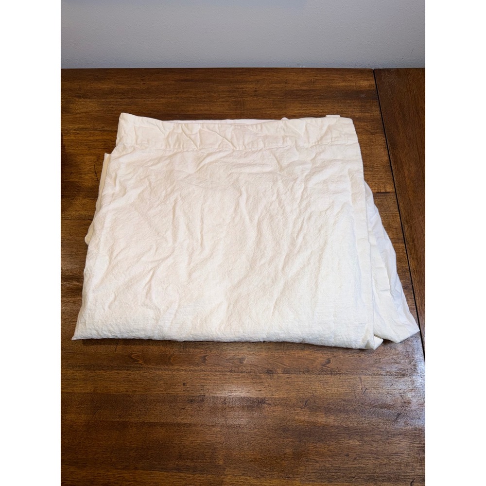 Pottery Barn Emery Linen Blackout Curtain 50x96 Ivory Classic Modern Minimalist